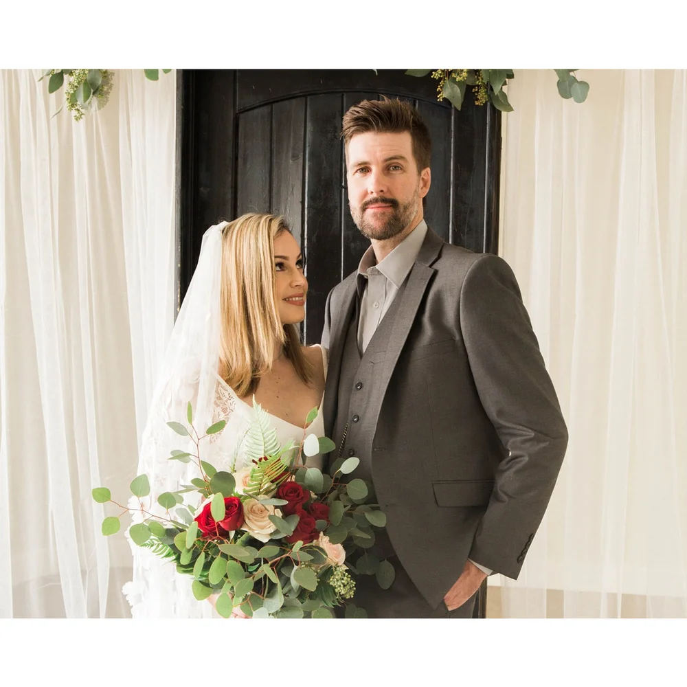 3D Floral Wedding Veil: Handmade Nylon Fingertip Veil Bridal Bride